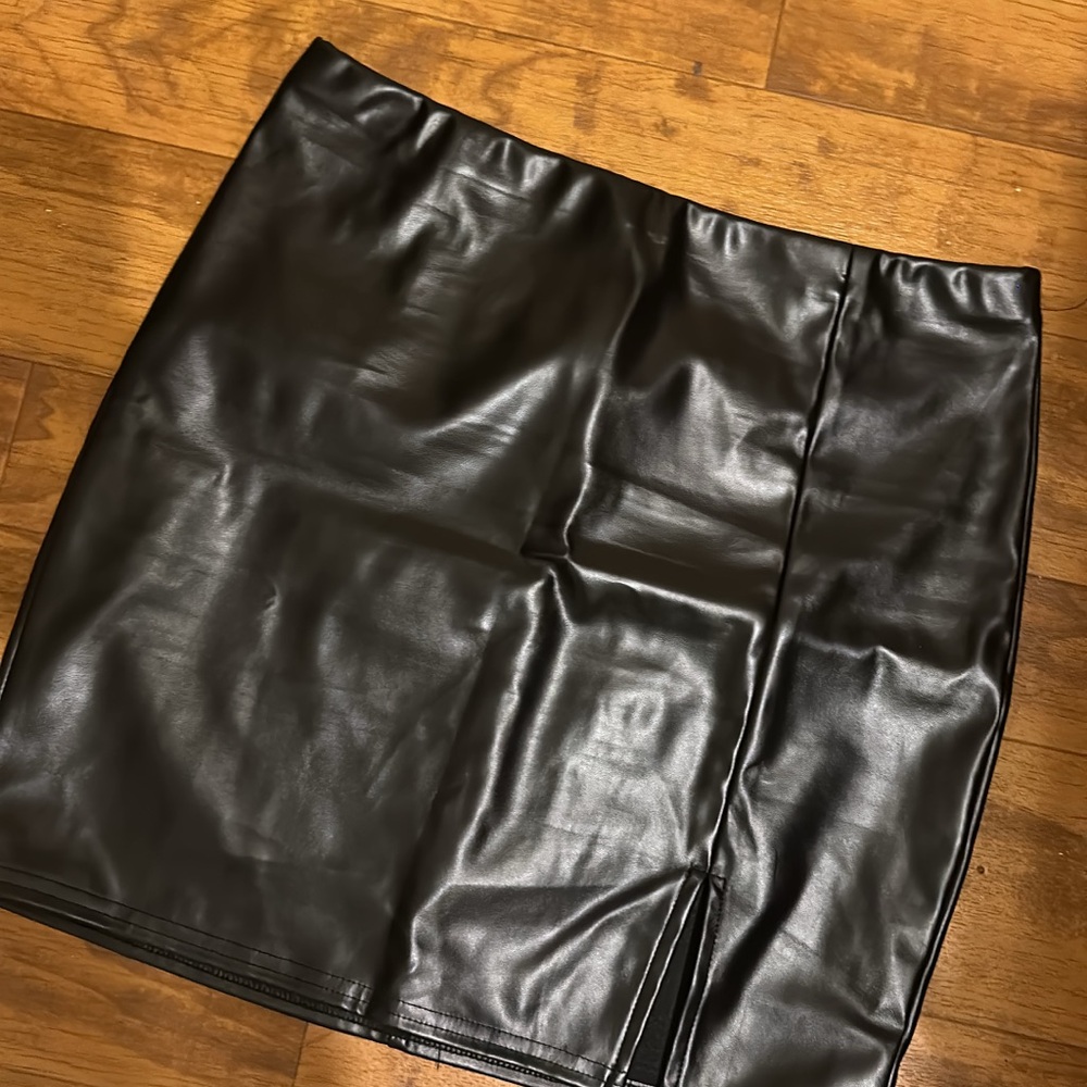 Black Leather Skirt